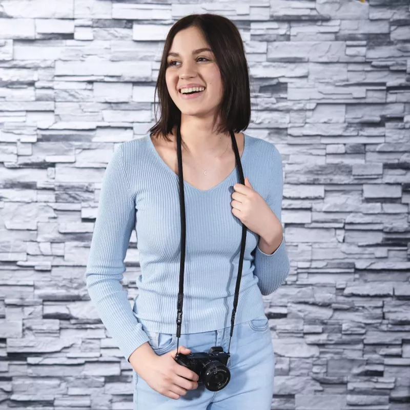 Hama Braid 120 popruh na digitálny fotoaparát nylon čierny