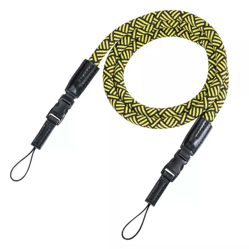 Hama Braid 120 popruh na digitálny fotoaparát nylon čierny, žltý