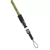 Hama Braid 120 popruh na digitálny fotoaparát nylon čierny, žltý