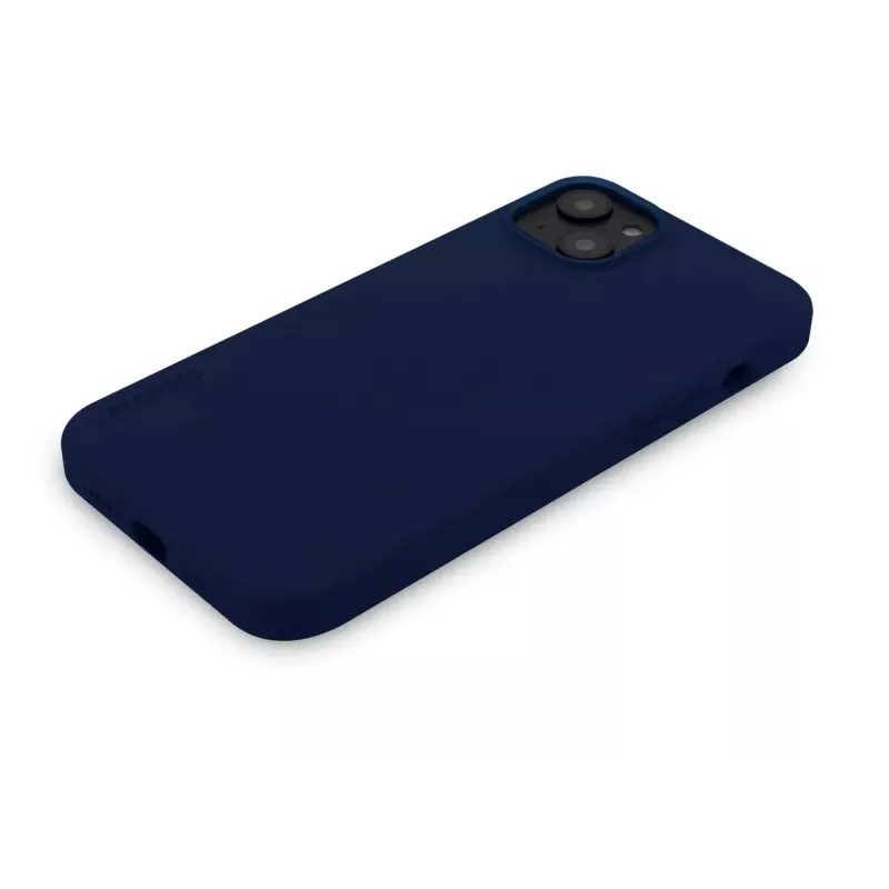 Decoded D23IPO14MBCS9NE antimikrobiálny silikónový zadný kryt MagSafe pre iPhone 14 Plus, Navy Peony