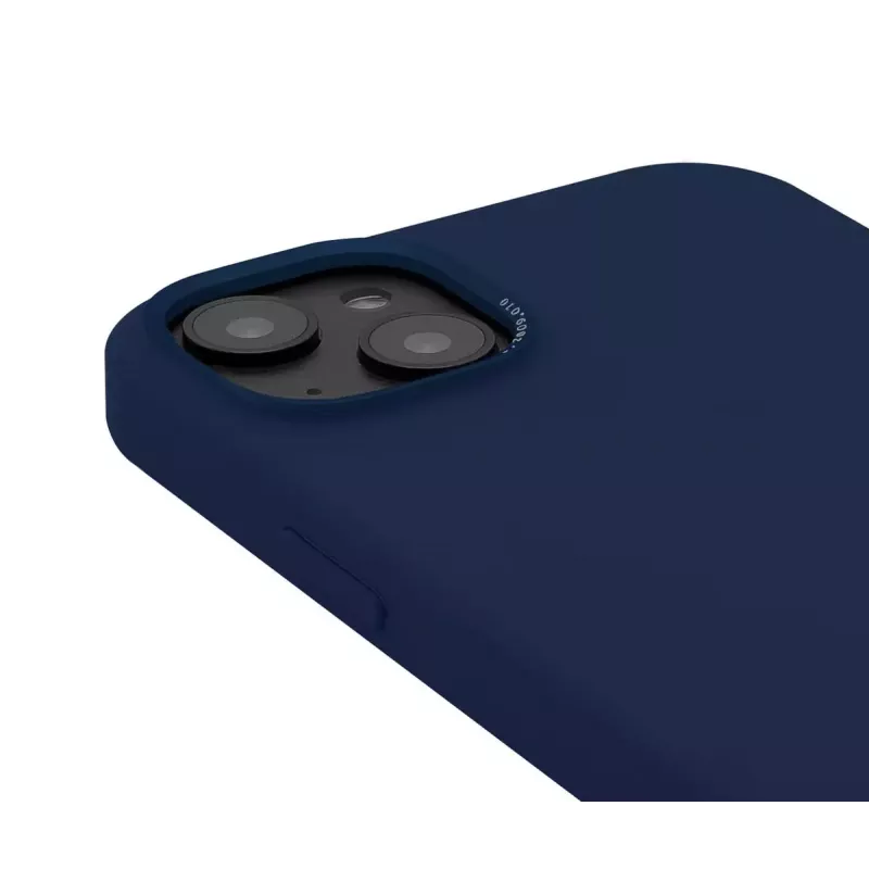 Decoded D23IPO14MBCS9NE antimikrobiálny silikónový zadný kryt MagSafe pre iPhone 14 Plus, Navy Peony