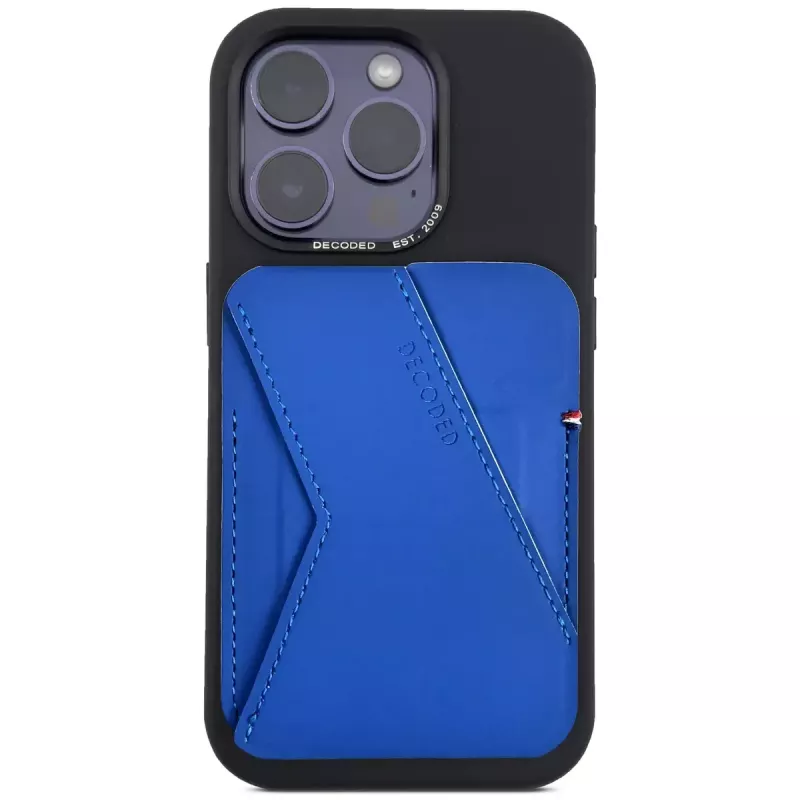 Decoded D24MSCS1GB blue silicone peňaženka na karty so stojanom