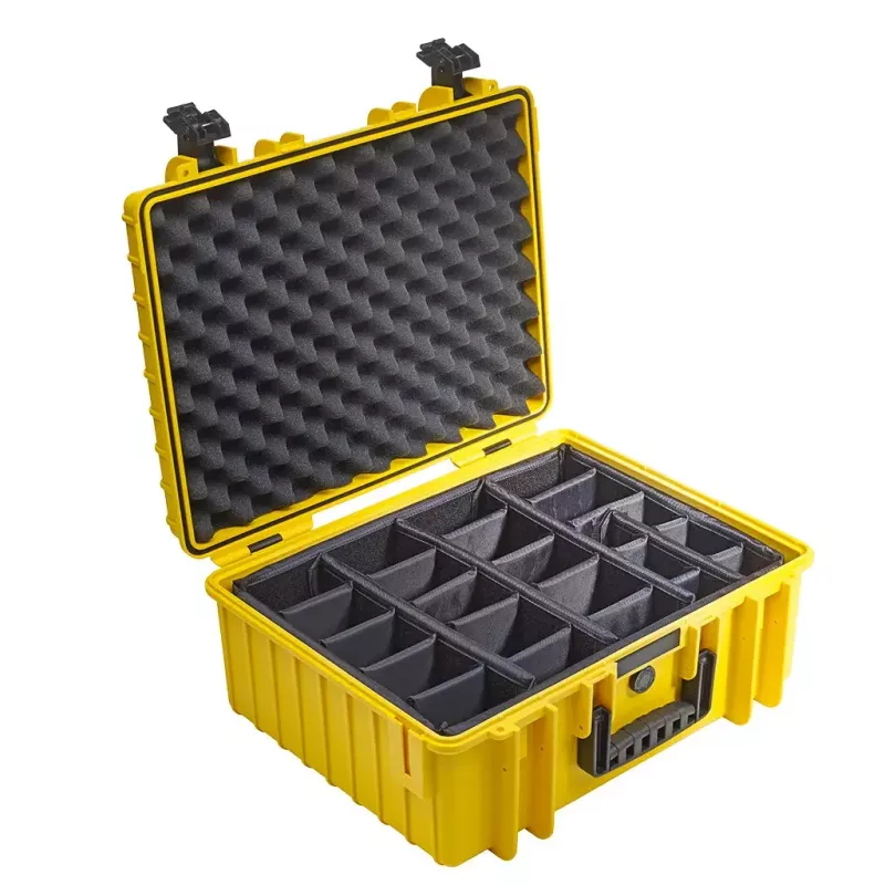 B&W Cases Typ 6000 žlté polypropylén vodotesné nárazuvzdorné