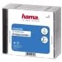Hama CD dvojité jewel case štandard, balenie 5 ks 2 disky transparentné