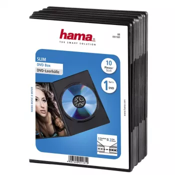 Hama 51181 DVD slim box čierny 1 disk
