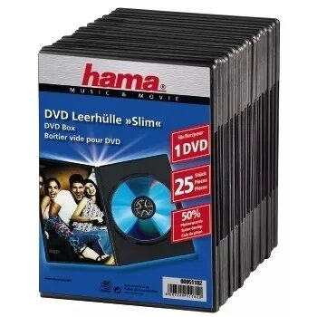 Hama 51182 DVD slim box čierny 1 disk