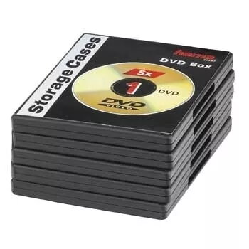 Hama 51297 DVD jewel case balenie 5 ks čierne 1 disk