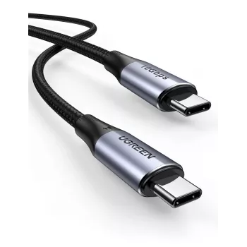 USB kábel Ugreen 80150 USB 3.2 Gen 2 USB C čierna 10 Gbit/s