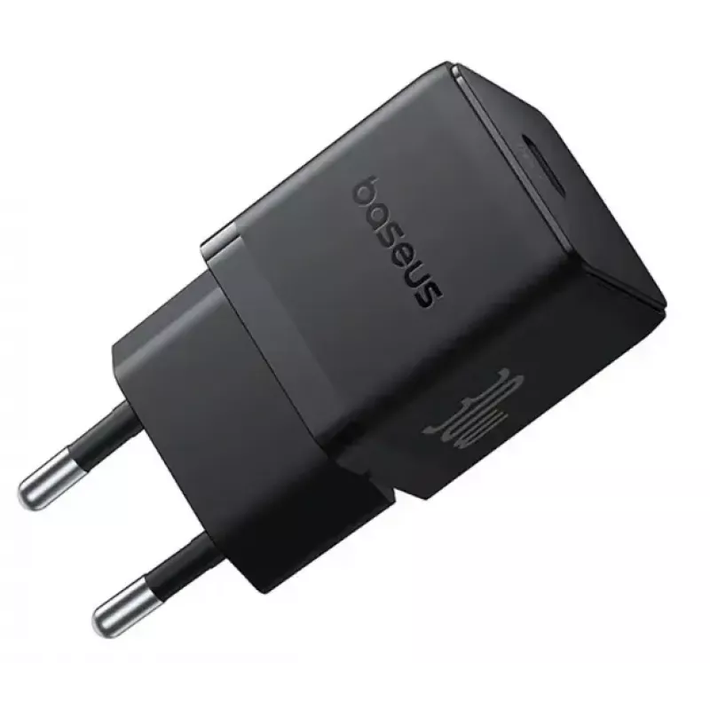 Nabíjačka Baseus Palm Universal čierna AC, 30 W, USB-C PD, do interiéru, univerzálna kompatibilita