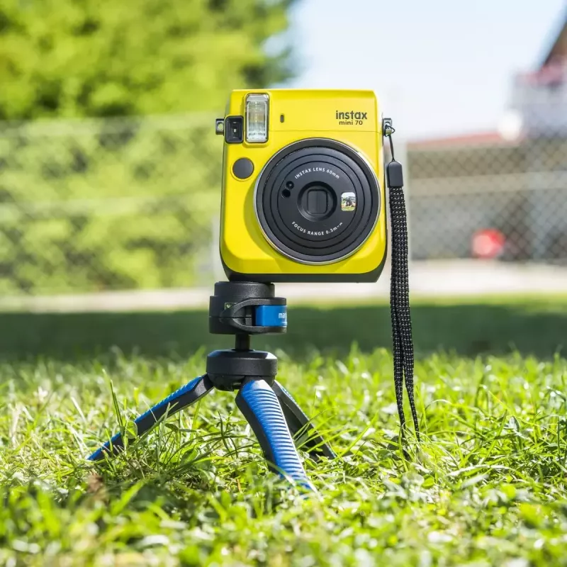 Stativ Mantona 21405 smartfón digitálny fotoaparát 3 nohy čierny modrý