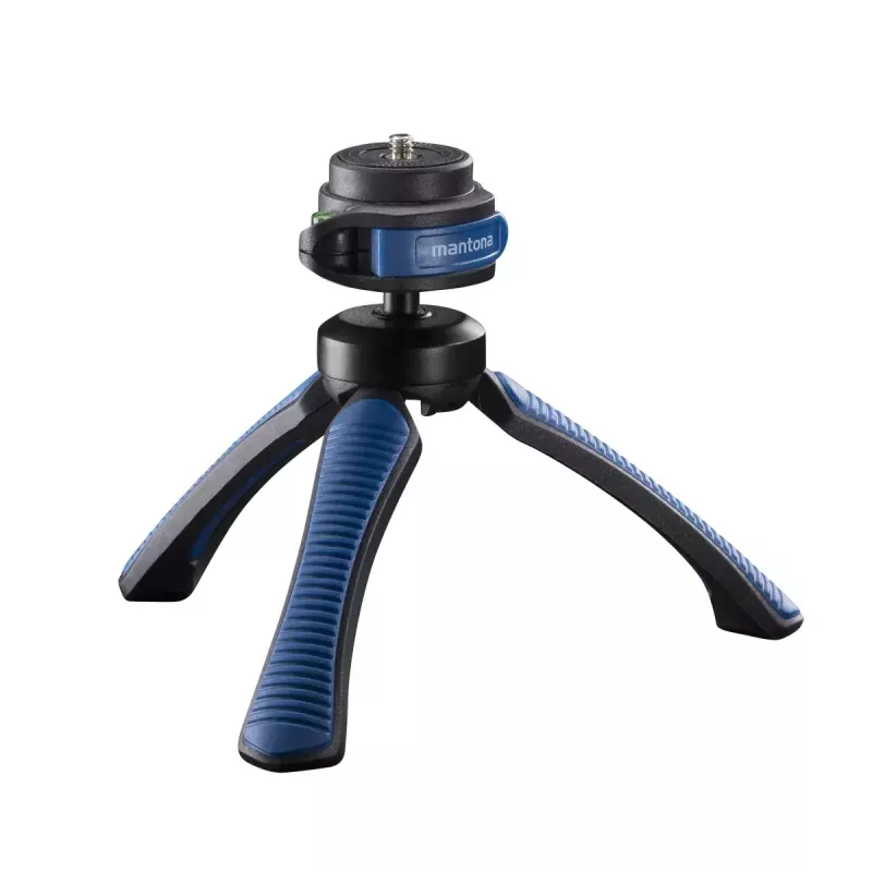 Stativ Mantona 21405 smartfón digitálny fotoaparát 3 nohy čierny modrý