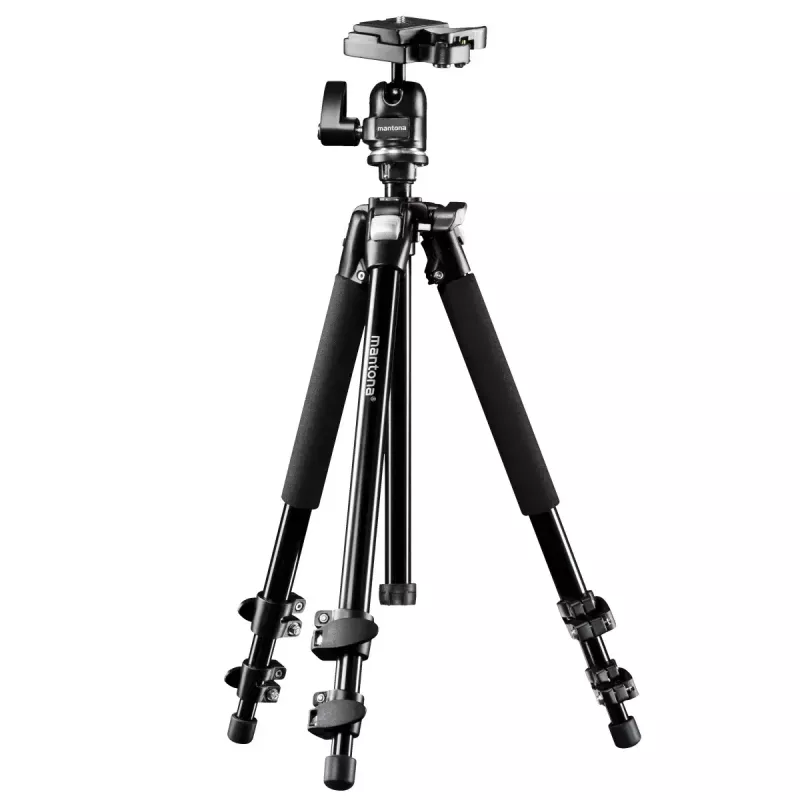 Stativ Mantona Scout MAX pre digitálne/filmové kamery čierna