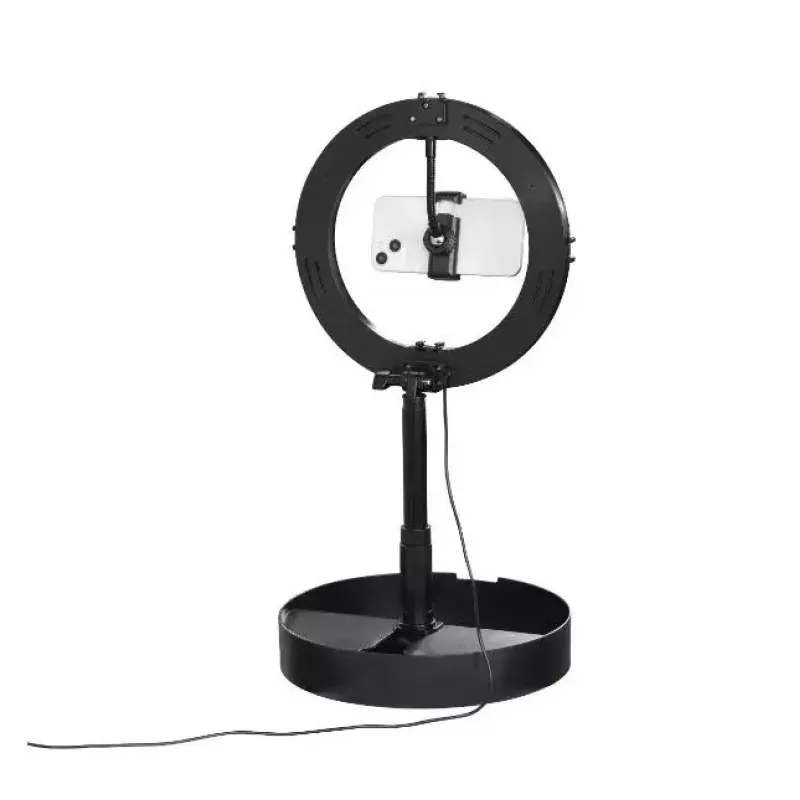 Hama SpotLight FoldUp 102 II sada LED kruhového svetla pre smartfóny, skladacia, s držiakom