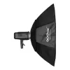 Softbox Godox SB-FW140 čierny nylon s difúzormi a voštinovým mriežkovaním