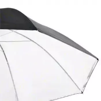 Walimex dáždnik 17655 čierny biely priemer 109 cm hmotnosť 395 g
