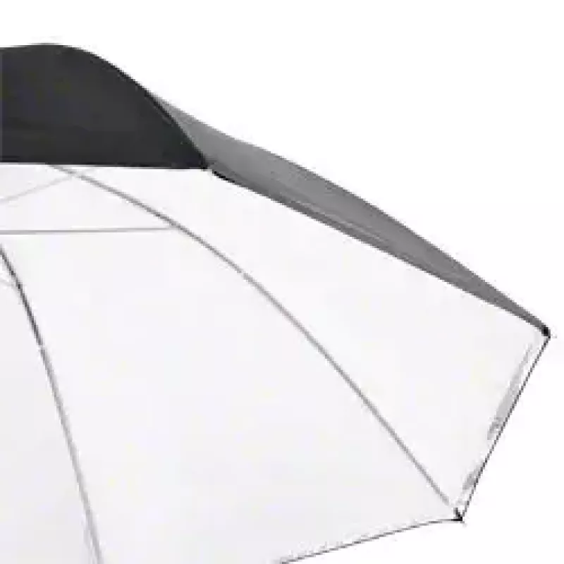 Walimex 1017655 dáždnik 2v1 odrazový a priesvitný, biely, 109 cm