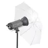 Walimex 1017655 dáždnik 2v1 odrazový a priesvitný, biely, 109 cm