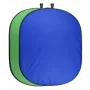 Walimex pro skladacie pozadie 150 x 210 cm, zelené/modré (20731)