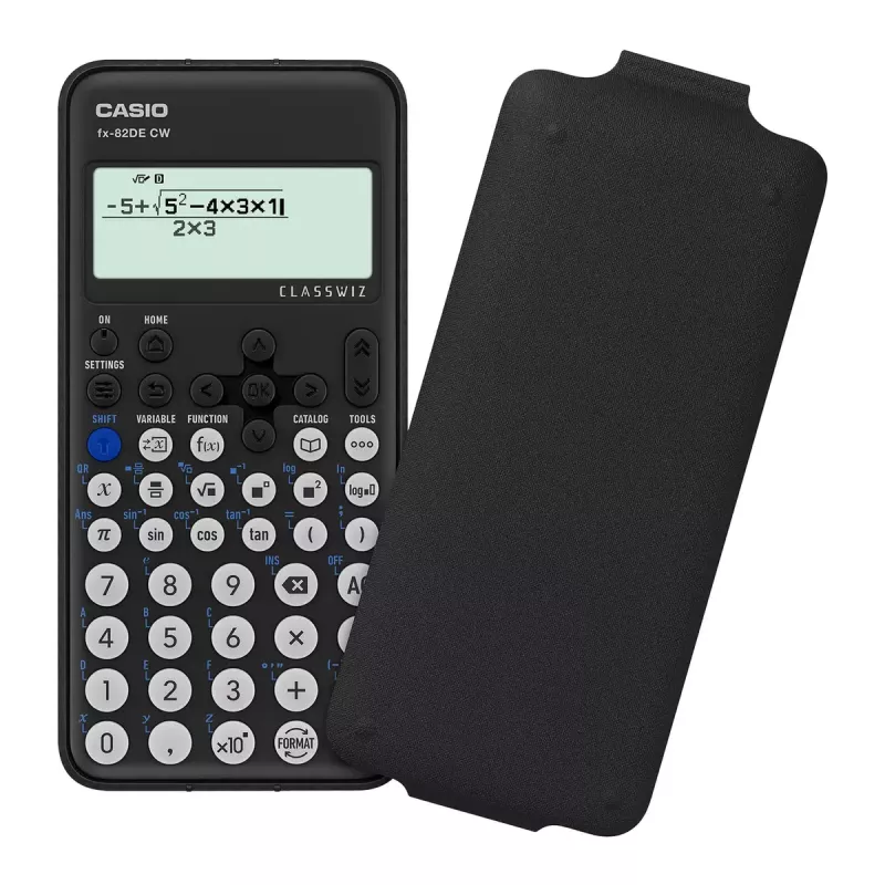 Vedecká kalkulačka Casio FX-82DE CW 12-miestna na batérie čierna