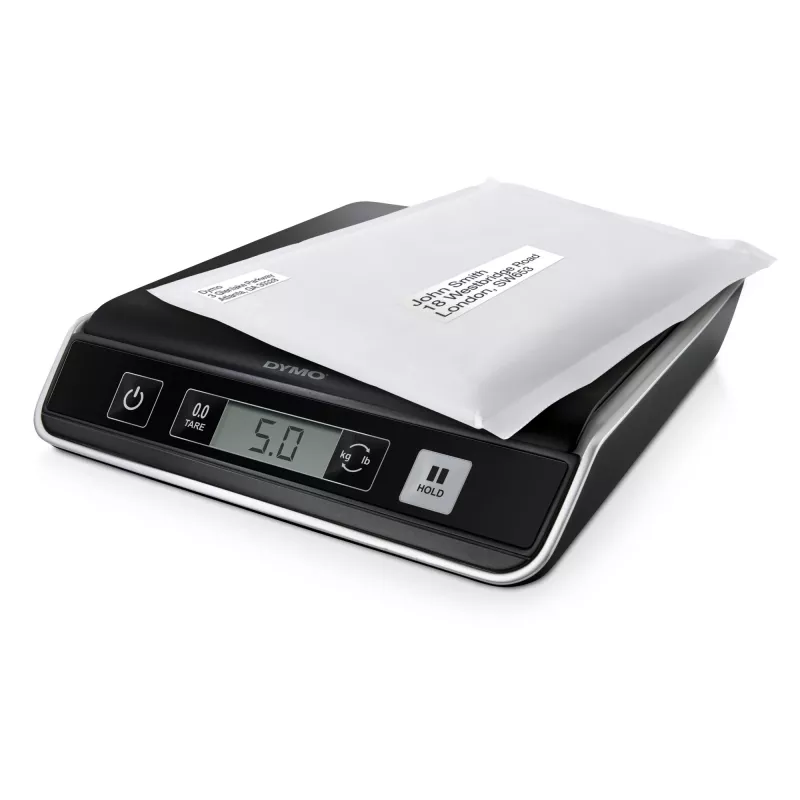 DYMO M5 digitálna váha na balíky a zásielky | do 5 kg kapacita | 20 cm x 20 cm