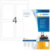 Samolepiace tlačové etikety HERMA etikety na fľaše A4 Inkjet 90x120 mm