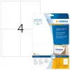 Odnímateľné etikety HERMA 5082 A4 105x148 mm biela
