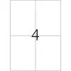Odnímateľné etikety HERMA 5082 A4 105x148 mm biela