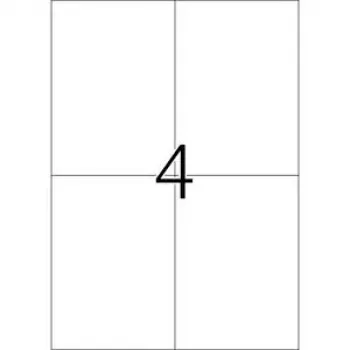 Odnímateľné etikety HERMA 5082 A4 105x148 mm biela