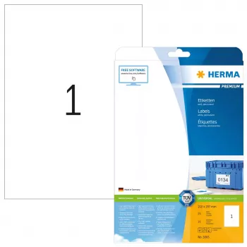 Samolepiaca etiketa do tlačiarne HERMA Labels Premium A4 210x297 mm