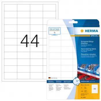 Samolepiace etikety do tlačiarne HERMA Labels odolné A4 48,3x25,4 mm