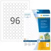 Samolepiace etikety HERMA Movables A4 Ø 20 mm okrúhle biela
