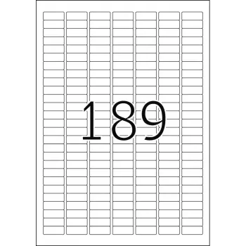 Samolepiaca etiketa do tlačiarne HERMA Labels Premium A4 25,4x10 mm 4725 ks