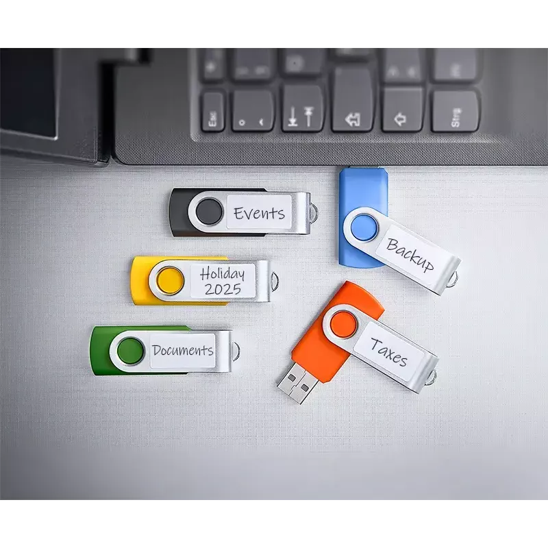 INTENSO Office Line USB kľúč multi-pack 5×64 GB, USB-A, USB 3.2 Gen 1, Swivel, viacfarebný