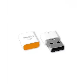 Philips Pico USB kľúč 128 GB USB Type-A 2.0 oranžový, biely