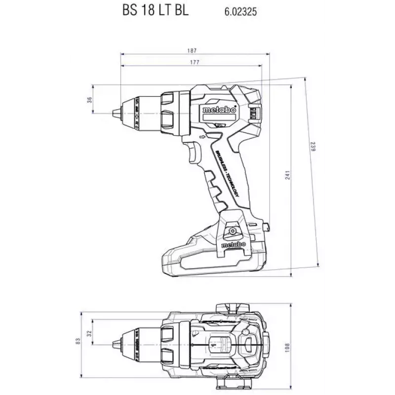 Rázový uťahovač Metabo 602325840 čierna lithium-ión 400mm