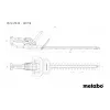 Metabo HS 18 LTX 55 Akumulátorové nožnice na živý plot s obojstrannou čepeľou, 18 V, dĺžka rezu 55 cm, bez batérie a nabíjačky