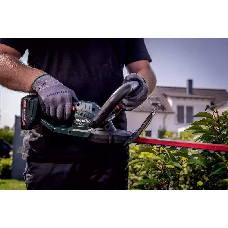 Metabo HS 18 LTX 55 Akumulátorové nožnice na živý plot s obojstrannou čepeľou, 18 V, dĺžka rezu 55 cm, bez batérie a nabíjačky