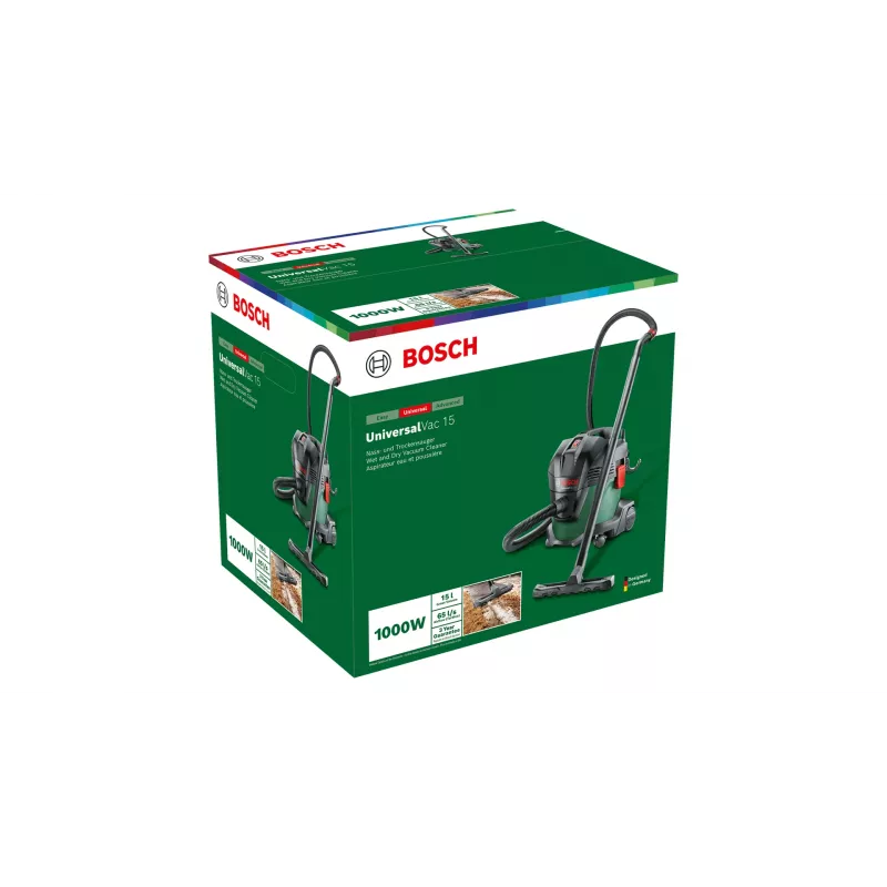 Bosch UniversalVac 15 čierna, zelená 15 l 1000 W