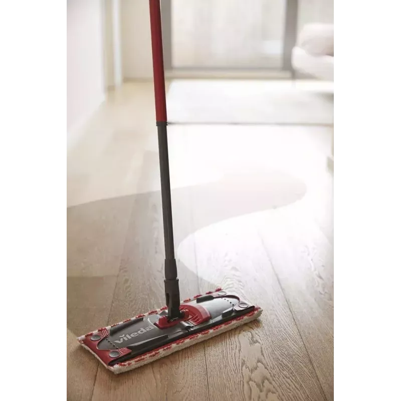 Mopovací systém Vileda SuperMocio Revolution jedna nádrž čierna červená biela