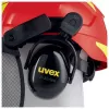 Ochranná pokrývka hlavy Uvex 9774238 vysokohustotný polyetylén HDPE červená žltá