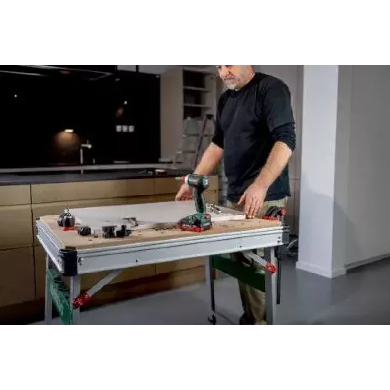 Vonkajší stôl Metabo MWB 100 béžový metalický obdĺžnikový 710 mm šírka