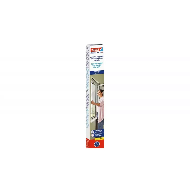 tesa Insect Stop Clip On 55360-00001-00 sieťka proti komárom, 1,2 x 1,4 m, antracitová