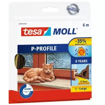 Tesniaca guma TESA P-profil 6 m tesnenie okna hnedá