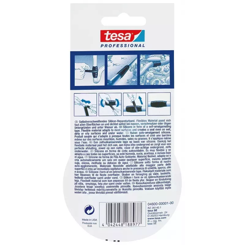 Tesniaca páska TESA 04600-00001-00 čierna 3 m