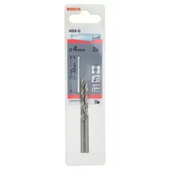 Špirálový vrták Bosch kovový vrták HSS-G DIN 338 4 mm 2 kusy