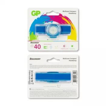 Čelová lampa GP Lighting CH31 modrá LED 100 lm 40 m