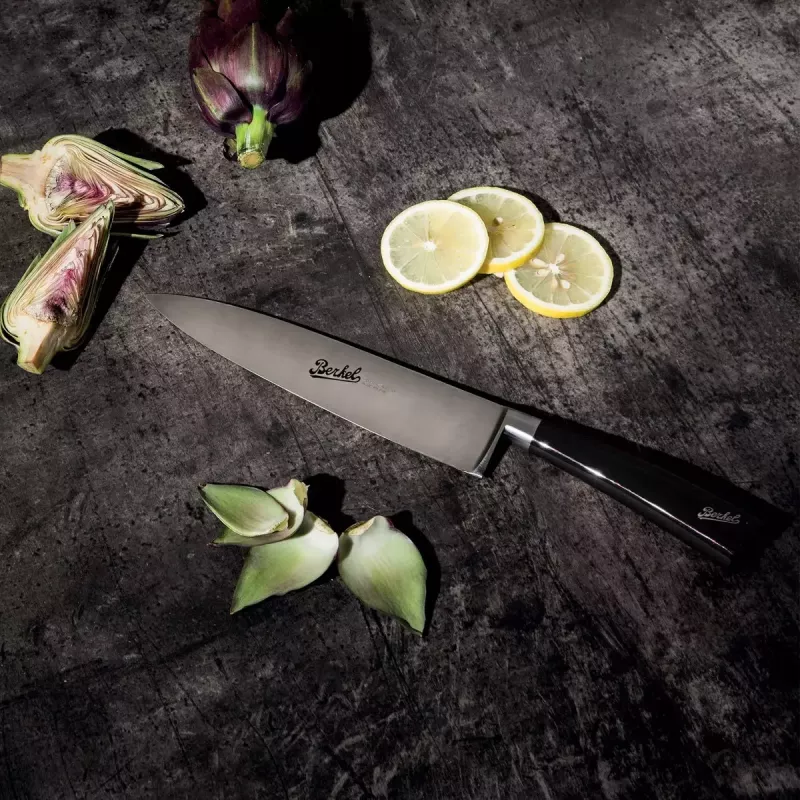 Sada kuchynských nožov Berkel Elegance — nehrdzavejúce čepele, 3 kusy, dĺžka čepele 22 cm