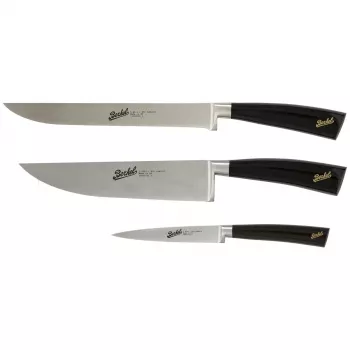 Sada kuchynských nožov Berkel Elegance — nehrdzavejúce čepele, 3 kusy, dĺžka čepele 22 cm