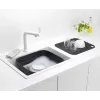 Umývadlo Brabantia 302664 obdĺžnikové sivé 374x344x161 mm