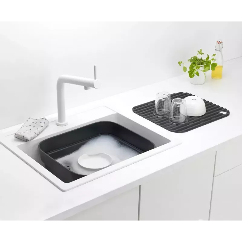 Umývadlo Brabantia 302664 obdĺžnikové sivé 374x344x161 mm